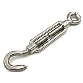 Saválló kötélfeszítő 10mm kampó - szem  10db-tól