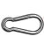 Saválló rugós karabiner 4X40