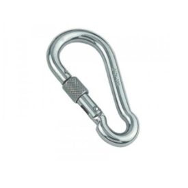 Saválló rugós csavaros karabiner 8X80 A4